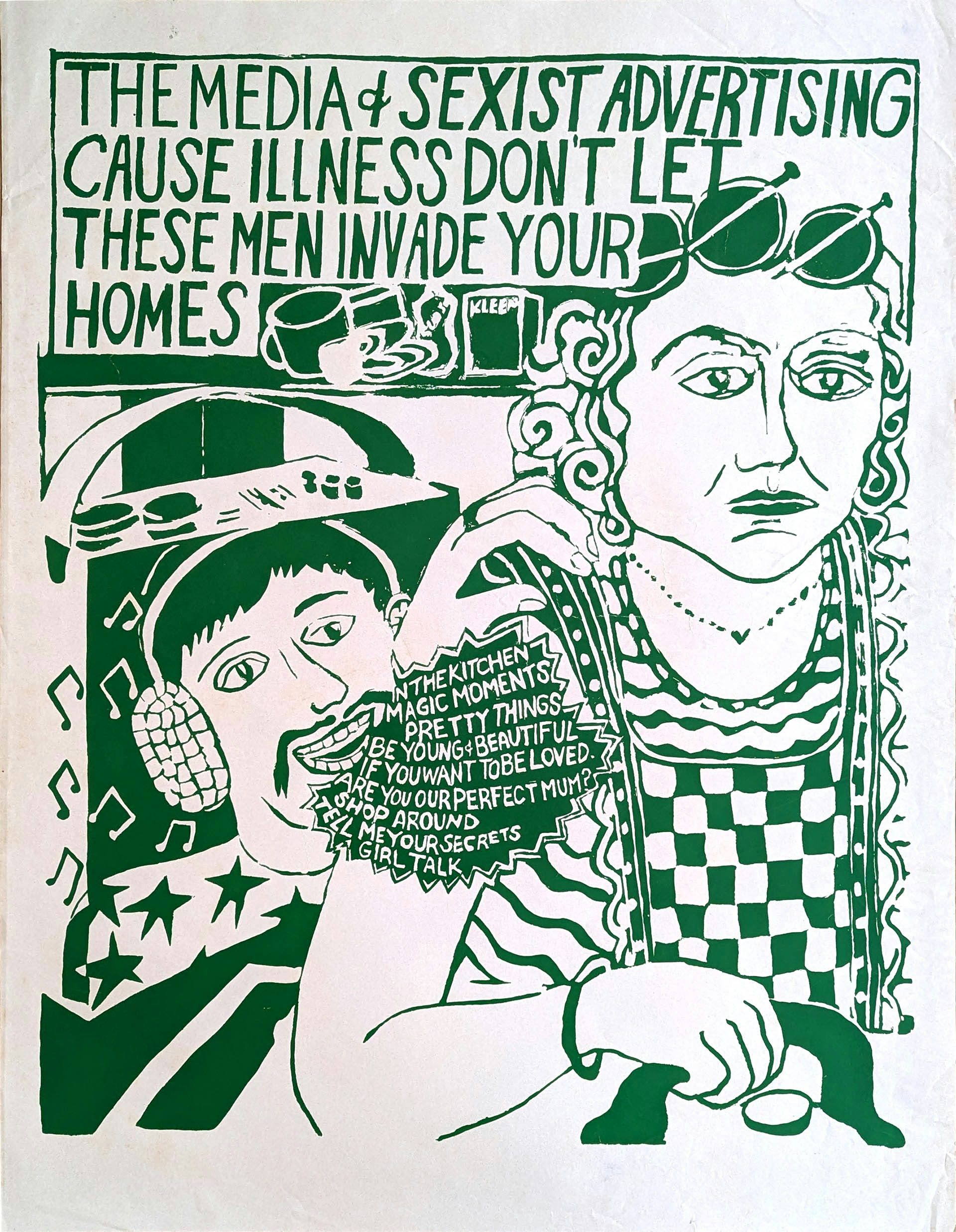 Sexist Advertising Poster, The Right to Protest Exhibition, produced by various collectives from the archives of the London Print Studios and Red Shoes Archive